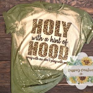Holy but Hood Custom Bleached Tee